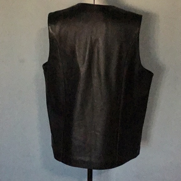 Vintage leather waistcoat - Picture 3 of 11